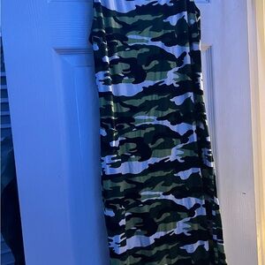 Camouflage Print Women's Dress